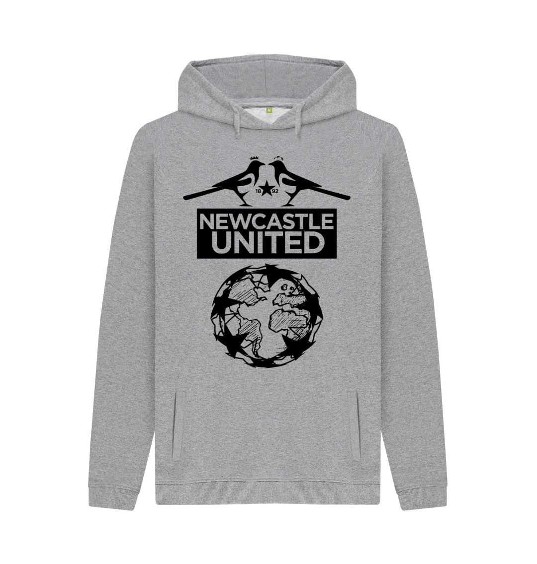 Light Heather Newcastle United \"Black & White Army\" Grey Hoodie